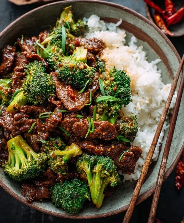 Chinese Beef and Broccoli (牛肉炒西兰花)