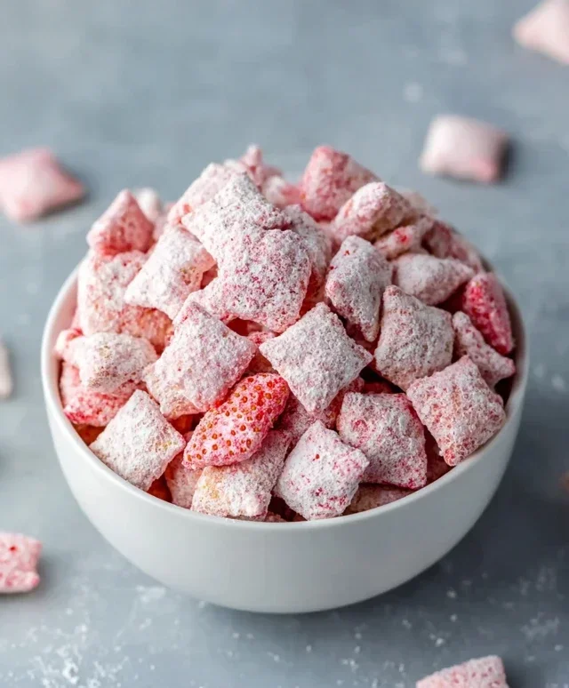 Strawberry Shortcake Puppy Chow