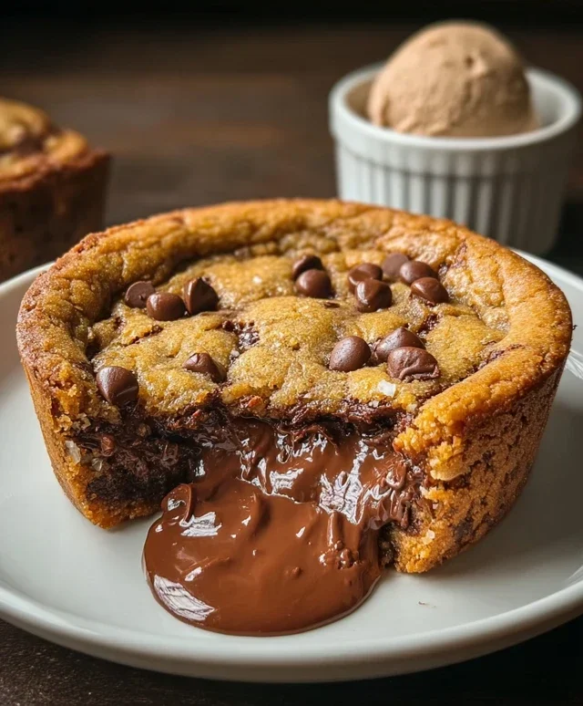 Deep Dish Nutella Cookie Pie
