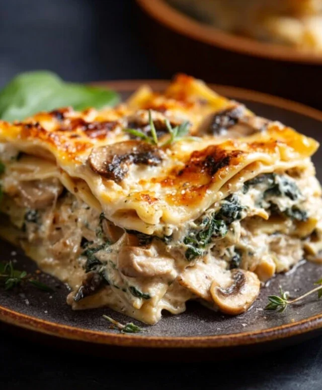 Mushroom And Spinach Lasagna Recipe