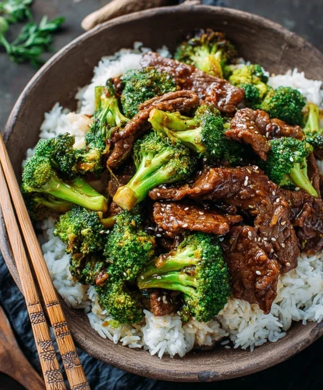 Chinese Beef and Broccoli (牛肉炒西兰花)