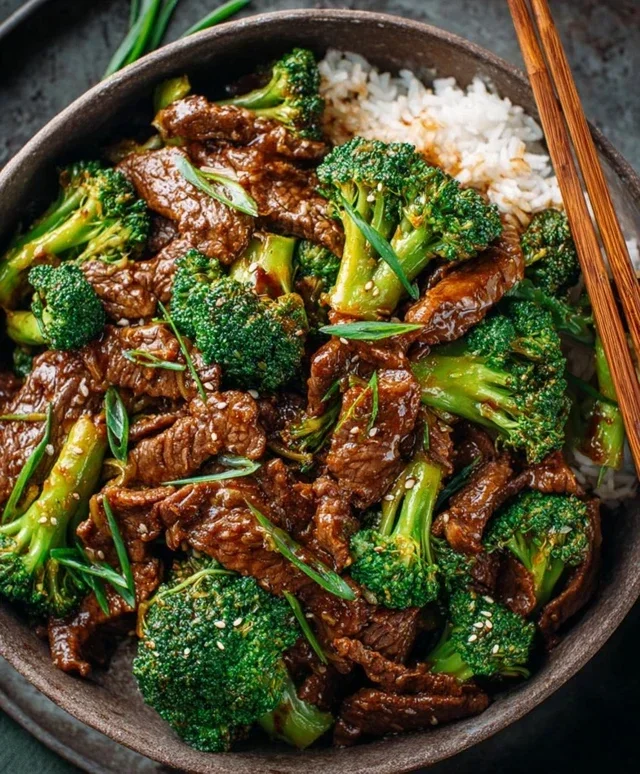Chinese Beef and Broccoli (牛肉炒西兰花)
