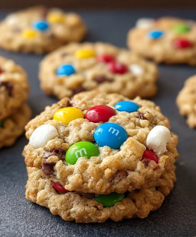 M&M Rice Krispies Cookies