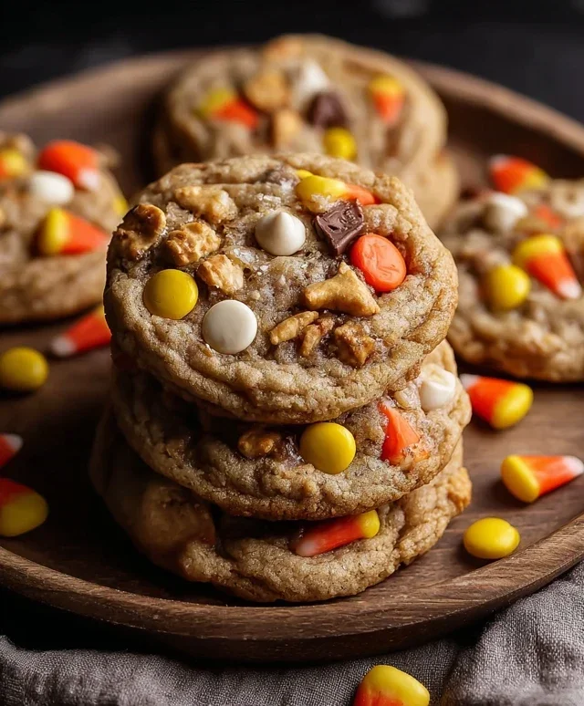 Candy Corn Trail Mix Cookies
