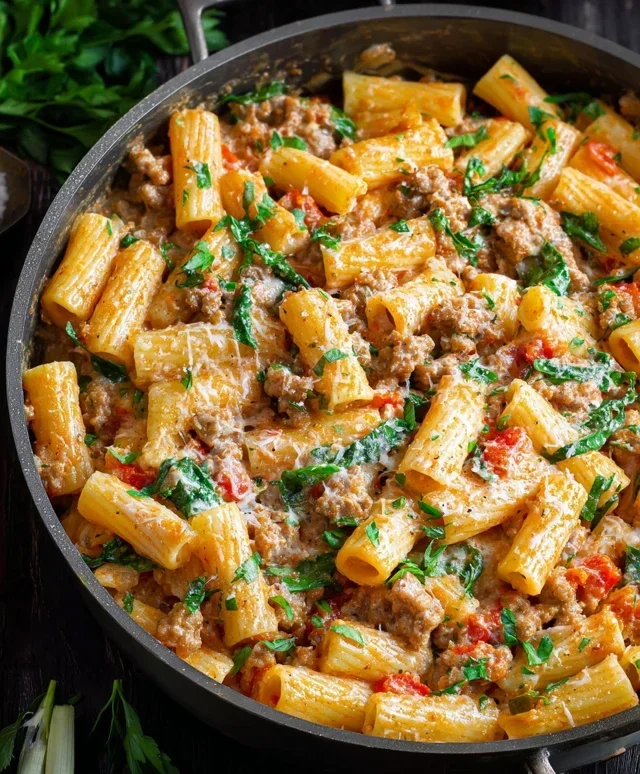 Creamy Sausage Rigatoni (One-Pan, 30-Minute Meal)