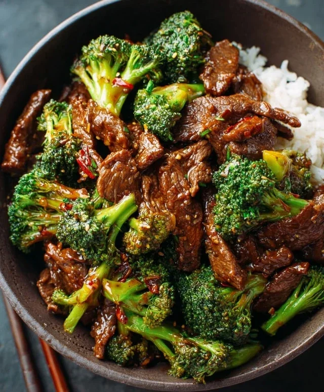 Chinese Beef and Broccoli (牛肉炒西兰花)