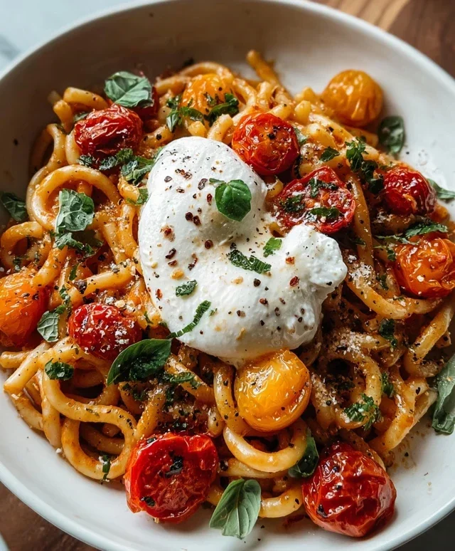 Burst Tomato Burrata Pasta