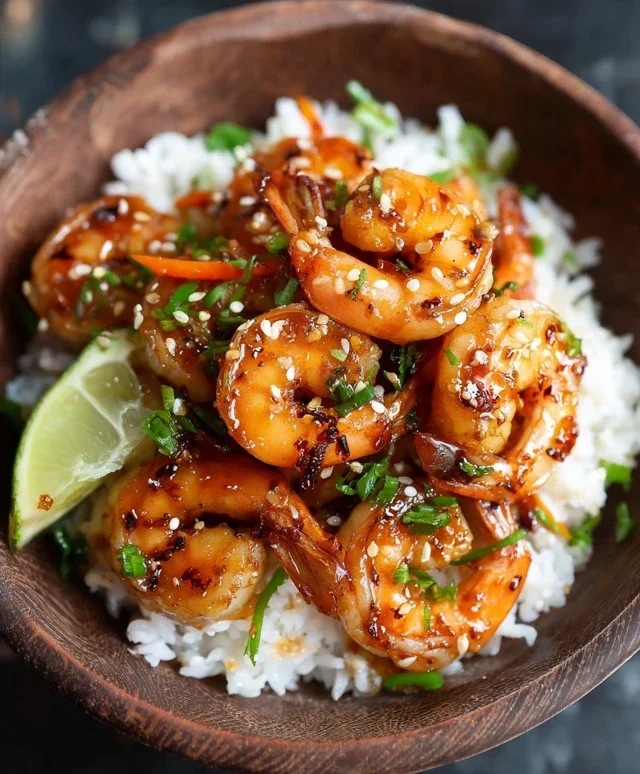 Honey Garlic Shrimp Bowls