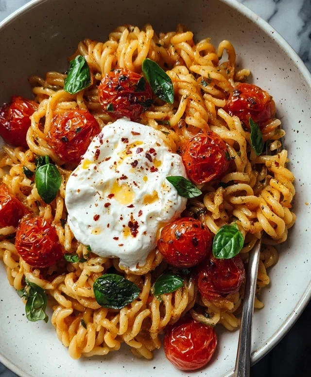 Burst Tomato Burrata Pasta