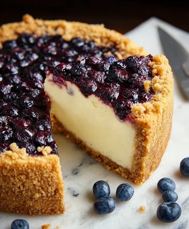 Blueberry Crum extract extractble Cheesecake