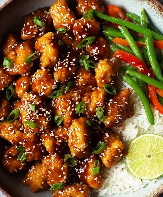 Healthy Sesame Chicken Dish