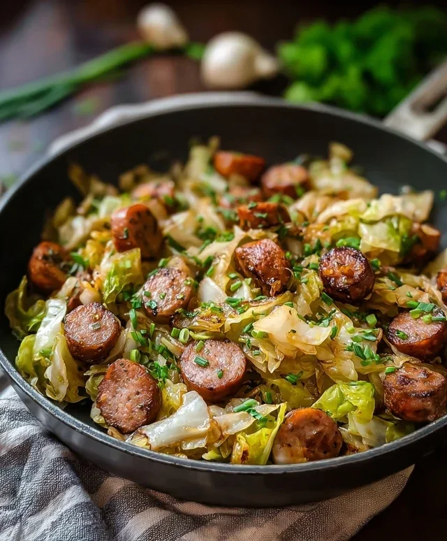 Easy Sausage and Cabbage Stir Fry