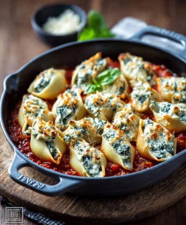 Spinach and Ricotta Stuffed Shells Recipe