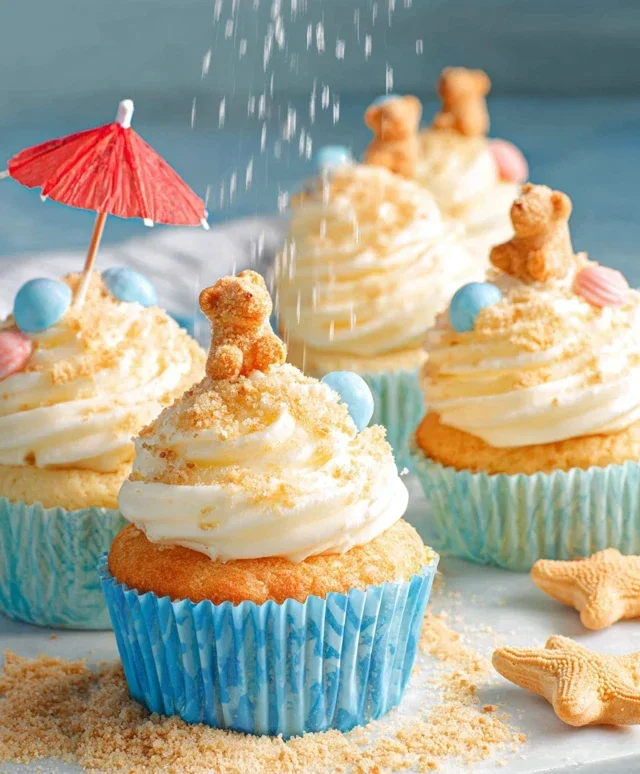 Beach Party Cupcakes
