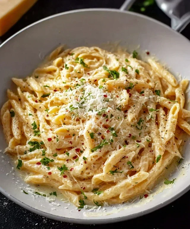 One Pot Creamy Garlic Pasta (Just 20 Minutes!)