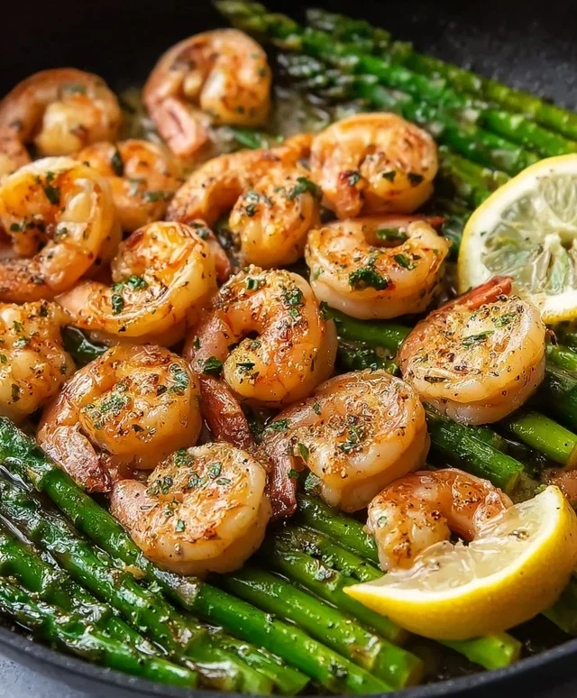 Lemon Garlic Shrimp and Asparagus (20-Minutes)