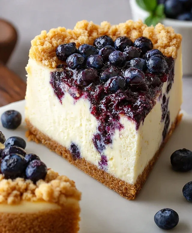 Blueberry Crum extract extractble Cheesecake