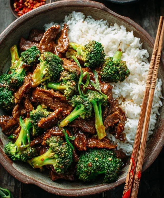 Chinese Beef and Broccoli (牛肉炒西兰花)