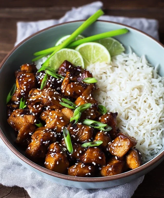 Healthy Sesame Chicken Dish