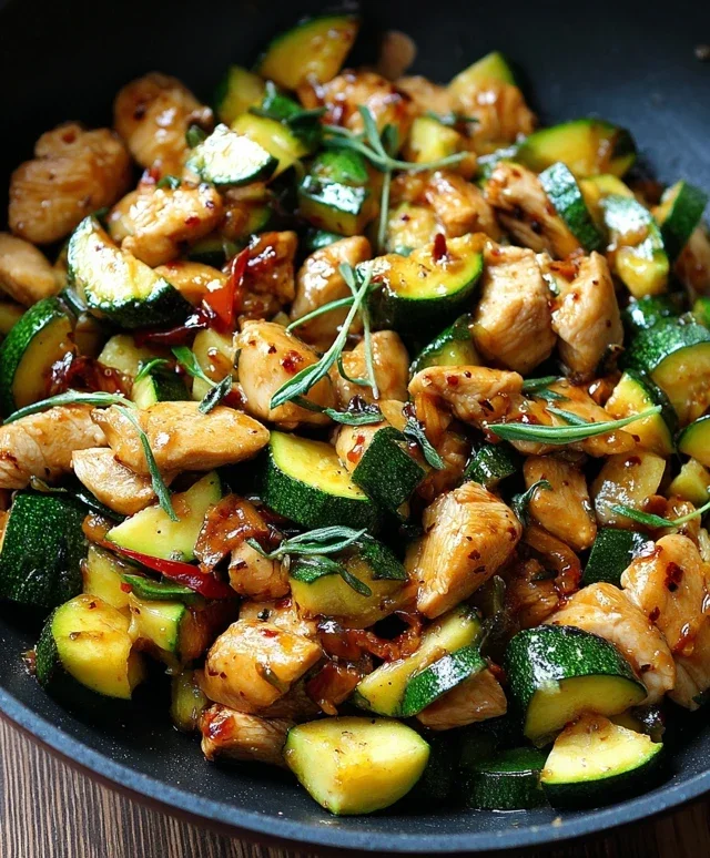 Chicken Zucchini Stir Fry