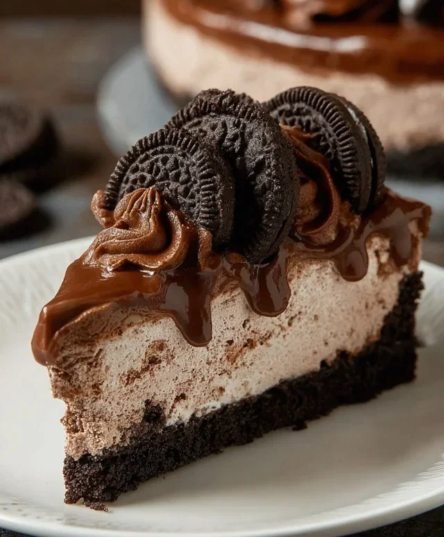 No Bake Oreo Nutella Cheesecake