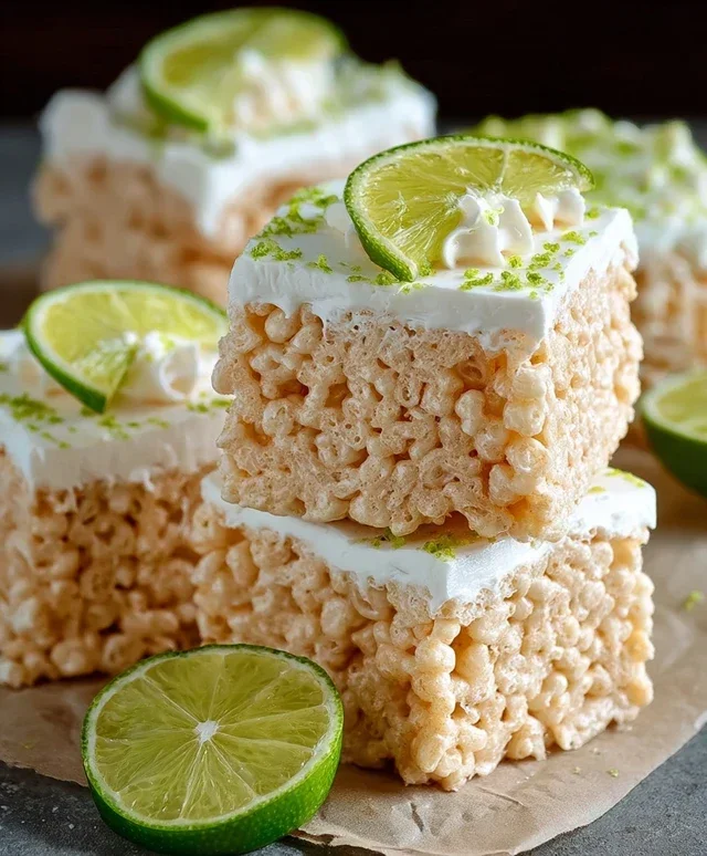 Key Lime Pie Rice Treats