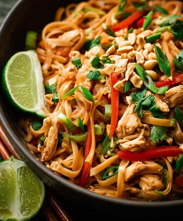 Chicken Pad Thai Dish