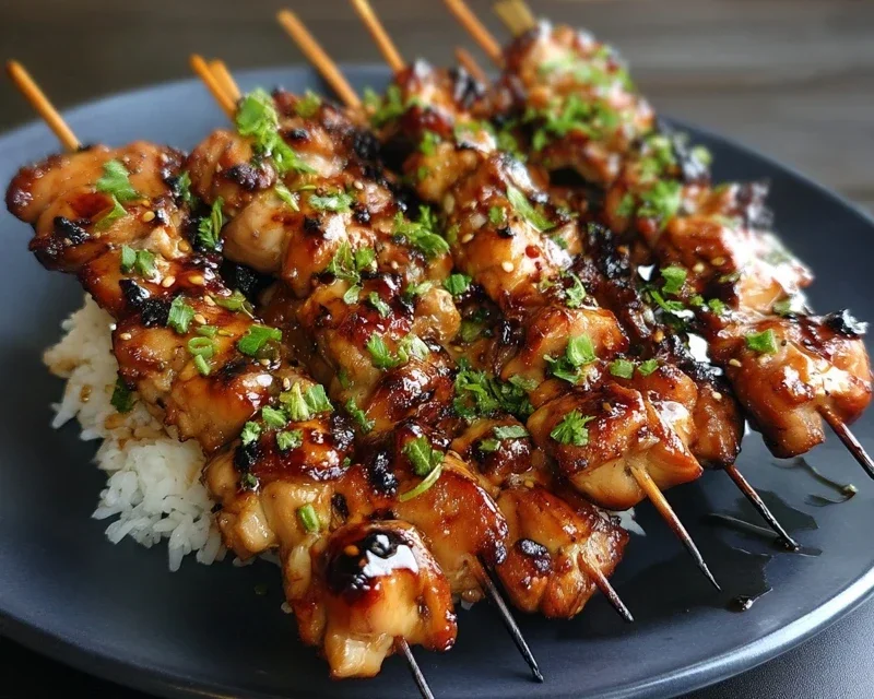 Teriyaki Chicken Skewers