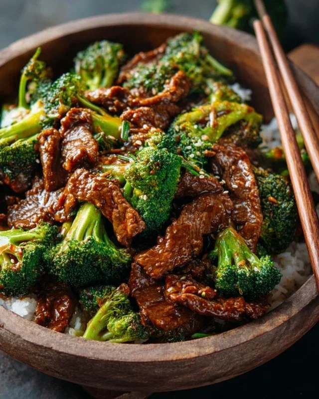 Chinese Beef and Broccoli (牛肉炒西兰花)