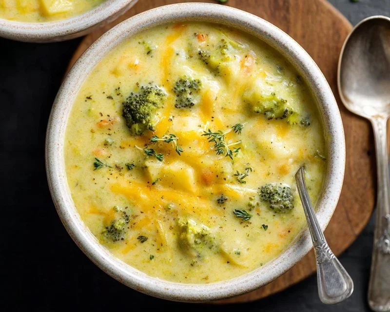 Broccoli Potato Cheese Soup Recipe