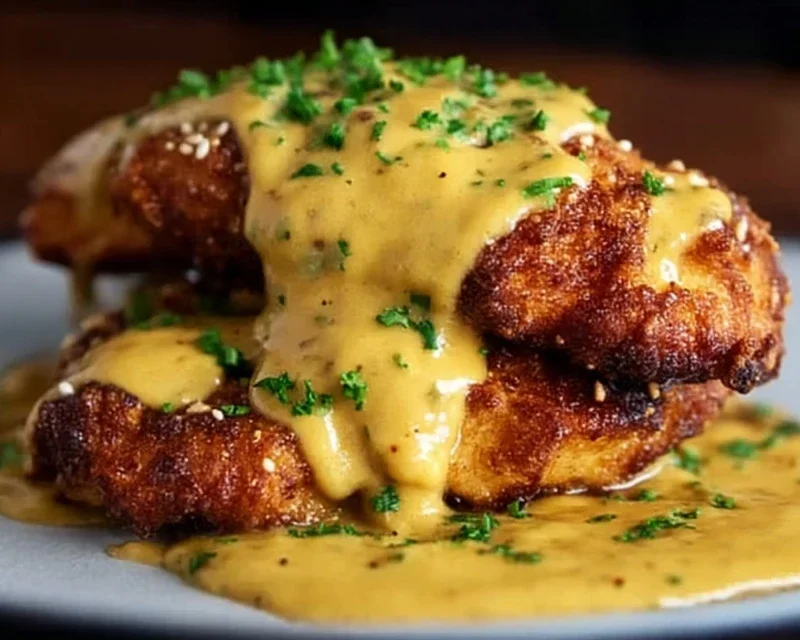 Pretzel Chicken with Mustard-Cheddar Sauce: An Amazing Ultimate Recipe