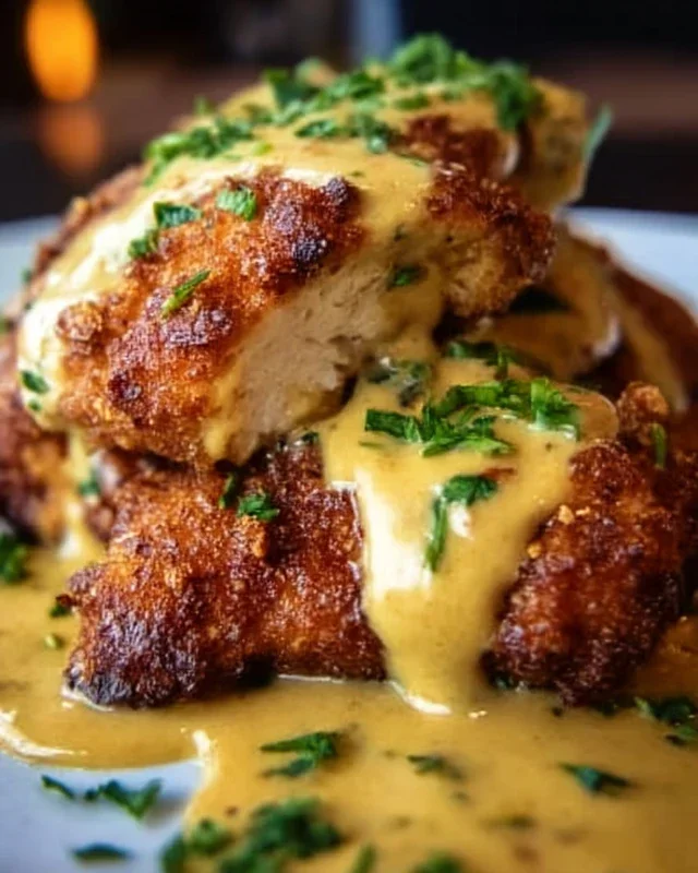 Pretzel Chicken with Mustard-Cheddar Sauce: An Amazing Ultimate Recipe