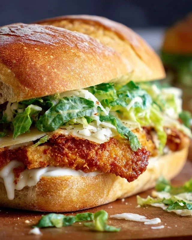 Crispy Chicken Caesar Sandwich