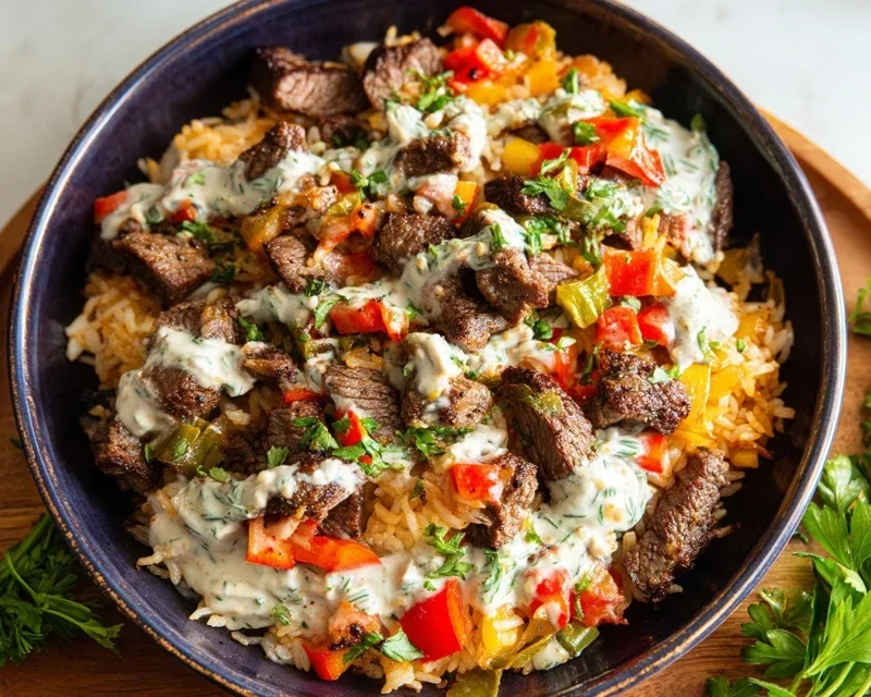 Steak Queso Rice A Flavorful Recipe