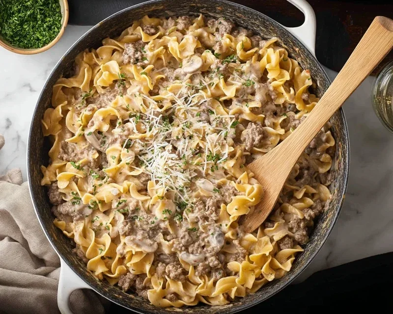 30-Minute Ground Beef Stroganoff