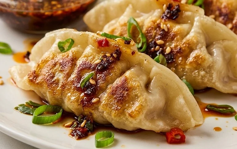 Chicken Potstickers (Pan Fried Dumplings)
