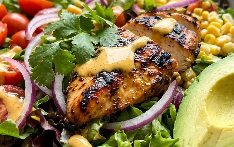 Peruvian Grilled Chicken Salad