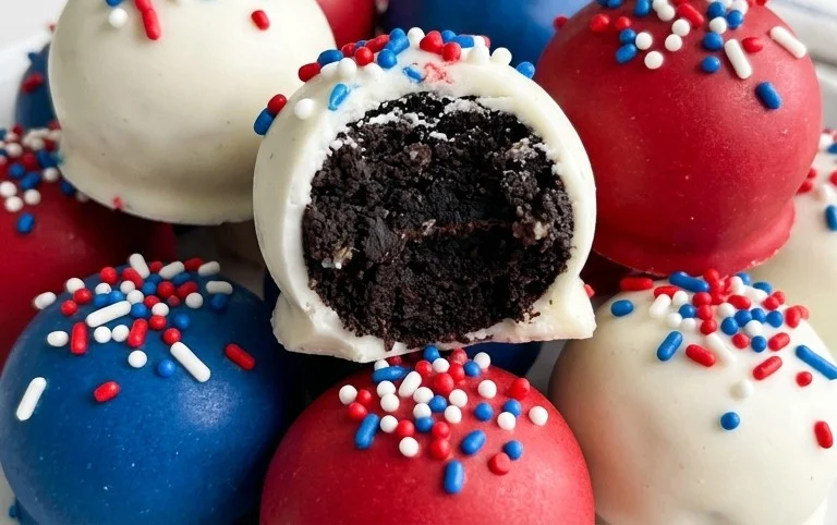 Patriotic Oreo Balls