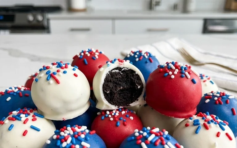 Patriotic Oreo Balls