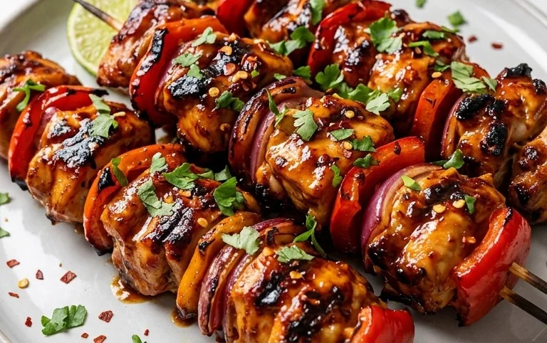 Mexican Barbecue Chicken Skewers