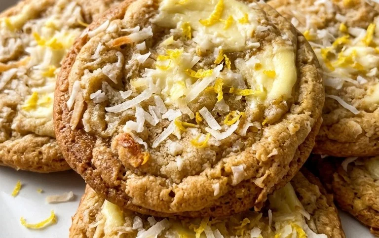Lemon Coconut Cheesecake Cookies
