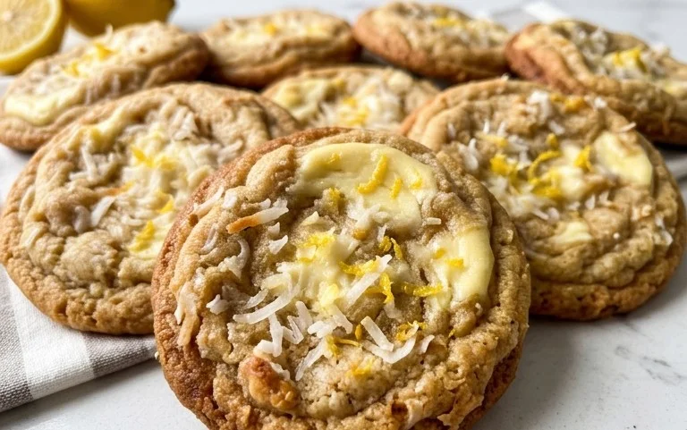 Lemon Coconut Cheesecake Cookies