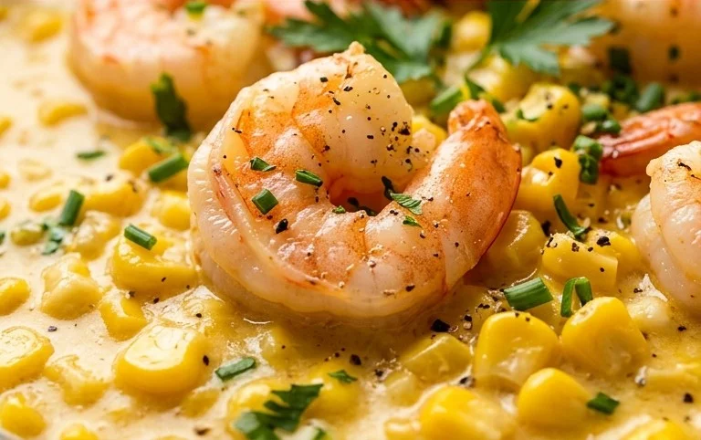 Shrimp and Creamed Corn (30 Minutes, One-Pan)