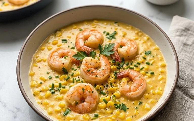 Shrimp and Creamed Corn (30 Minutes, One-Pan)