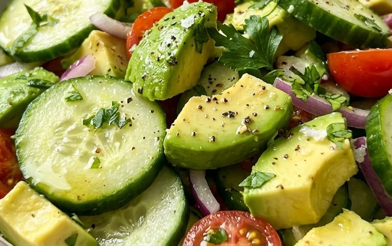 Cucumber Avocado Salad