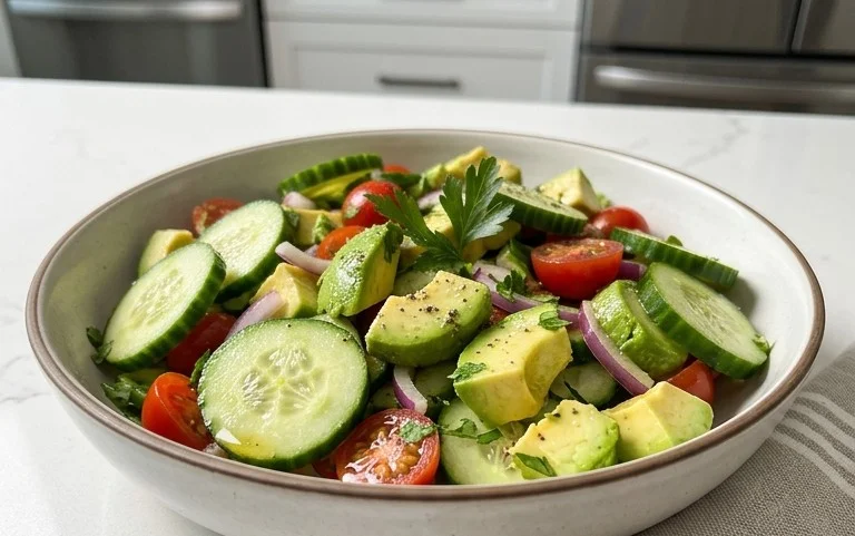 Cucumber Avocado Salad