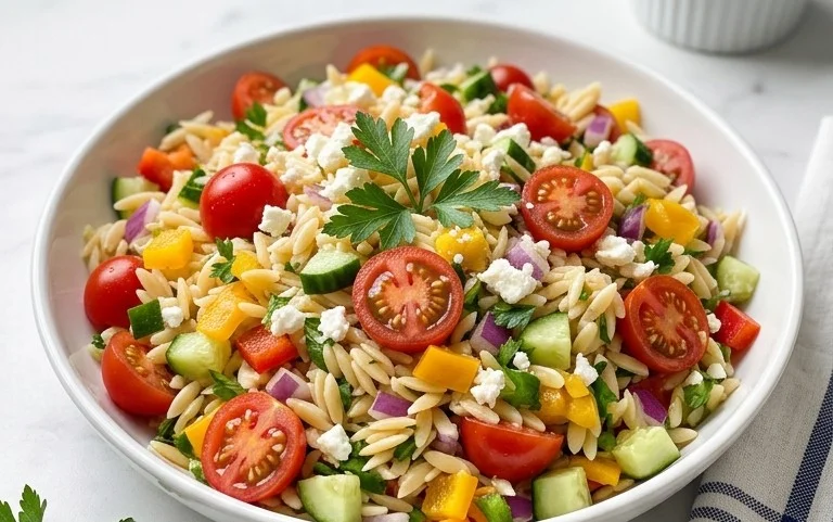 Rainbow Orzo Salad