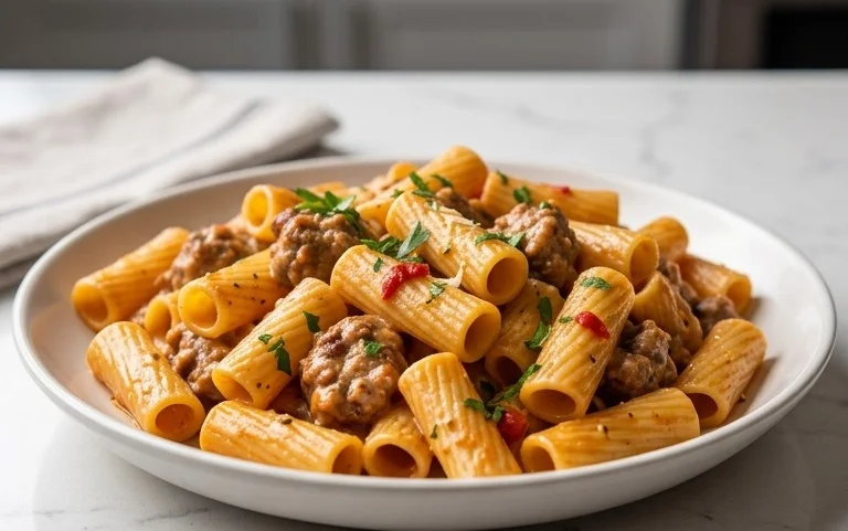 Creamy Sausage Rigatoni (One-Pan, 30-Minute Meal)