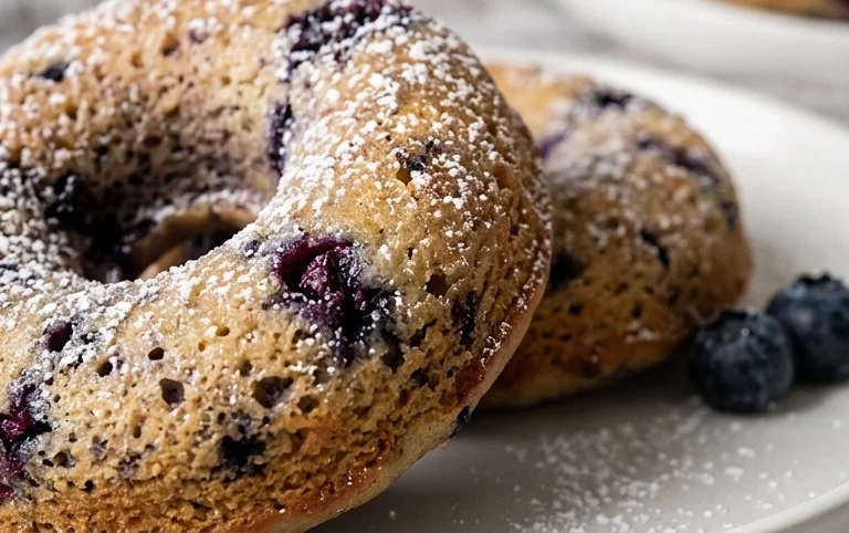 Wild Blueberry Cake Donuts