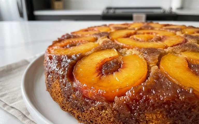 Peach Upside-Down Cake Recipe